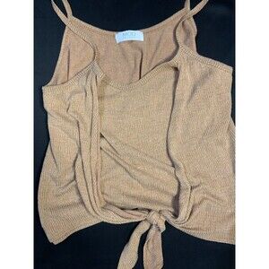 Women’s brown Mod on trend tank top SZ L